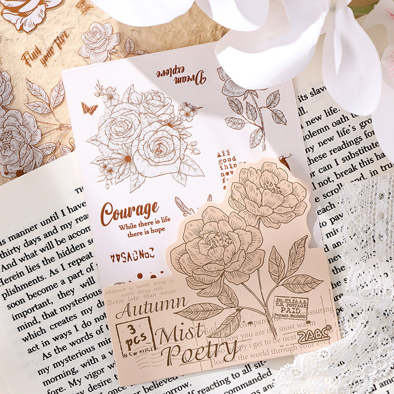 Flower language poetic Sticker