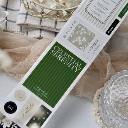 6.5cm*100cm Flower Language Die Cutting Washi/PET Tape