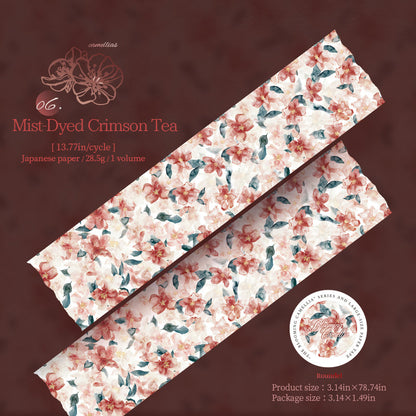 Blooming Camellia Flower Series Washi Tape