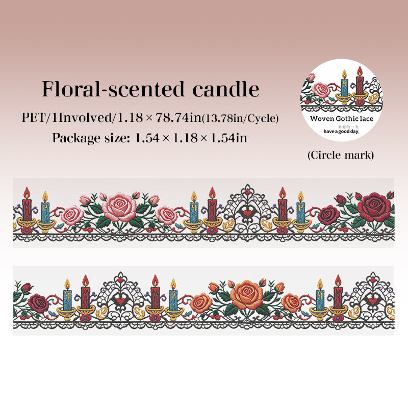 Ruban adhésif PET Série Dentelle Gothique Tissée