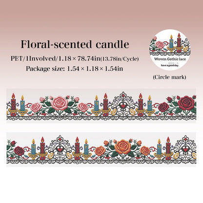 Ruban adhésif PET Série Dentelle Gothique Tissée