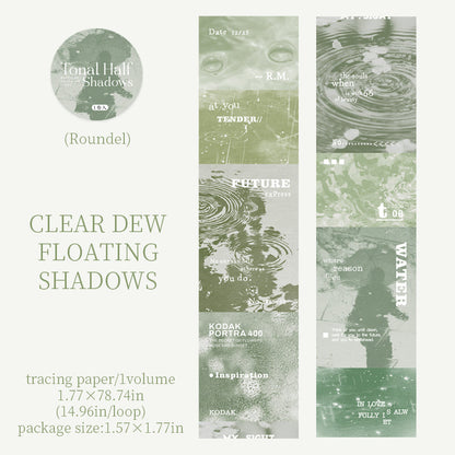 Halftone Light Shadow Series Sulfuric Acid Paper Tape
