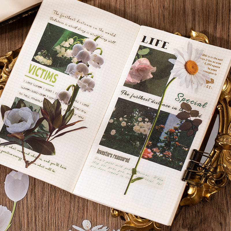 Time Flower Garden Sticker