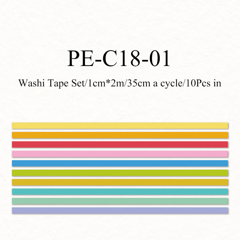 Basic Life Series Washi Tape Set