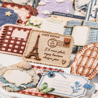 Weaving Narrative Series Sticker for journaling, scrapbooking and collage