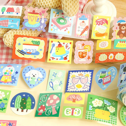 Colorful Dreamland Series Die Cutting Synthetic Paper Tape