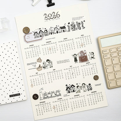 Black White Little Life Series Washi Tape featuring white, and black designs for journaling, scrapbooking and collage