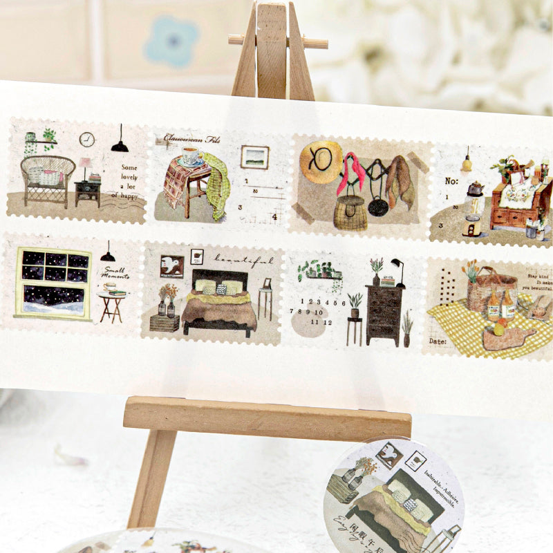 Interwoven With Spring Scenery Series Die Cutting Washi Tape featuring spring designs for journaling, scrapbooking and collage