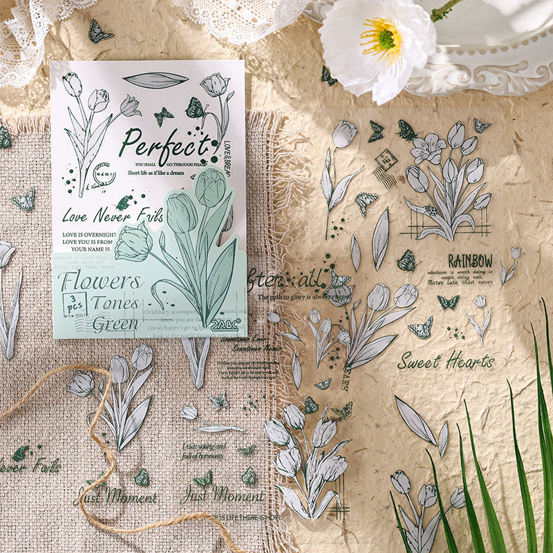Flower language poetic Sticker