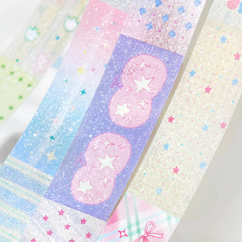 Light Salt Color Poetry Series Flash PET Tape featuring light, and color designs for journaling, scrapbooking and collage