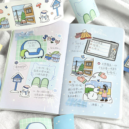 Seasonal Tales Series Die Cutting Writing Paper Tape