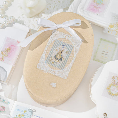 Fairy Tale Town Series Die Cutting Gold Stamping Sulfuric Acid Paper Tape featuring fairy, tale, and old designs for journaling, scrapbooking and collage