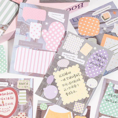Dripping Fragments Series Sticker Book featuring book designs for journaling, scrapbooking and collage