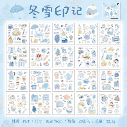 Four Seasons Signal Series PET Sticker Book