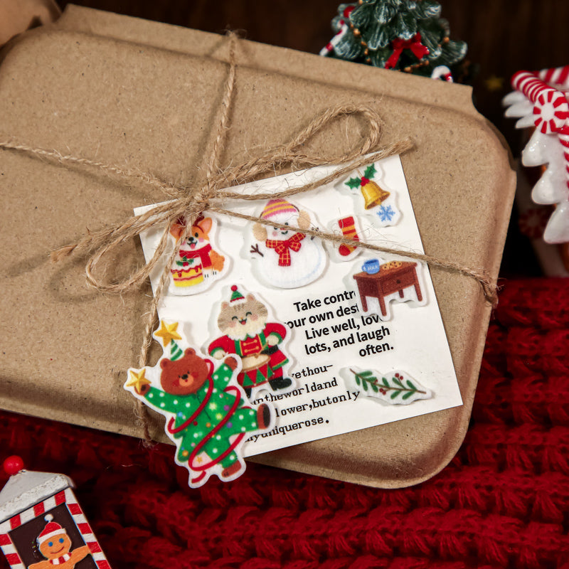 Warm Winter Christmas Story Series Sticker for journaling, scrapbooking and collage