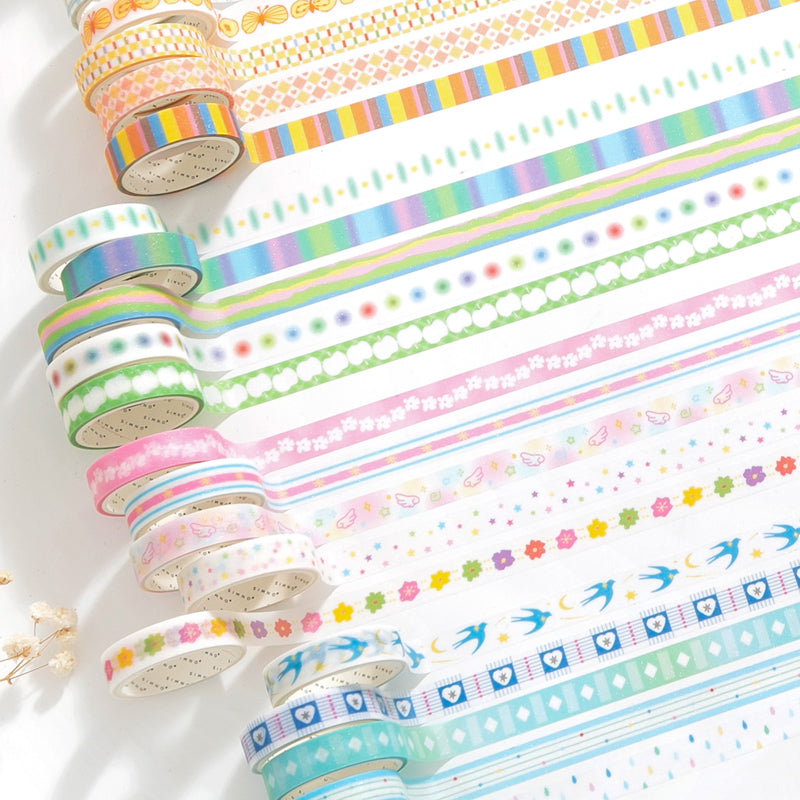 Sugar Frost Fantasy Series Washi Tape Set featuring fantasy designs for journaling, scrapbooking and collage