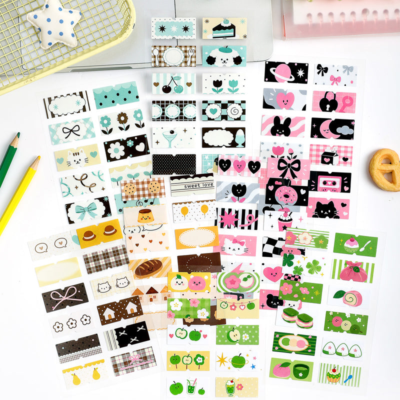 Soft Charm Patch Series Sticker for journaling, scrapbooking and collage