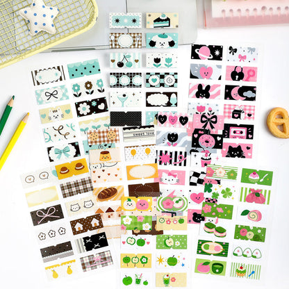 Soft Charm Patch Series Sticker for journaling, scrapbooking and collage