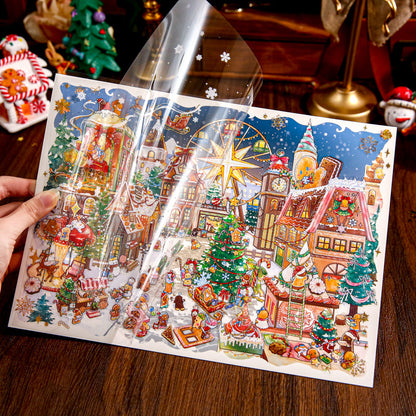 Christmas Gingerbread Town Series 3D Sticker for journaling, scrapbooking and collage