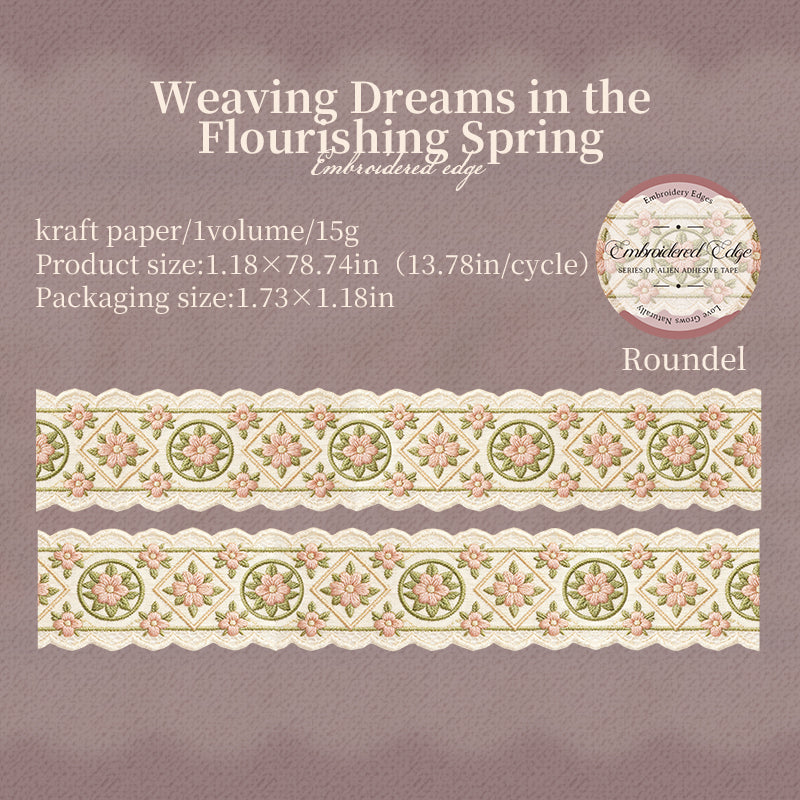 Embroidered Edge Series Kraft Paper Tape