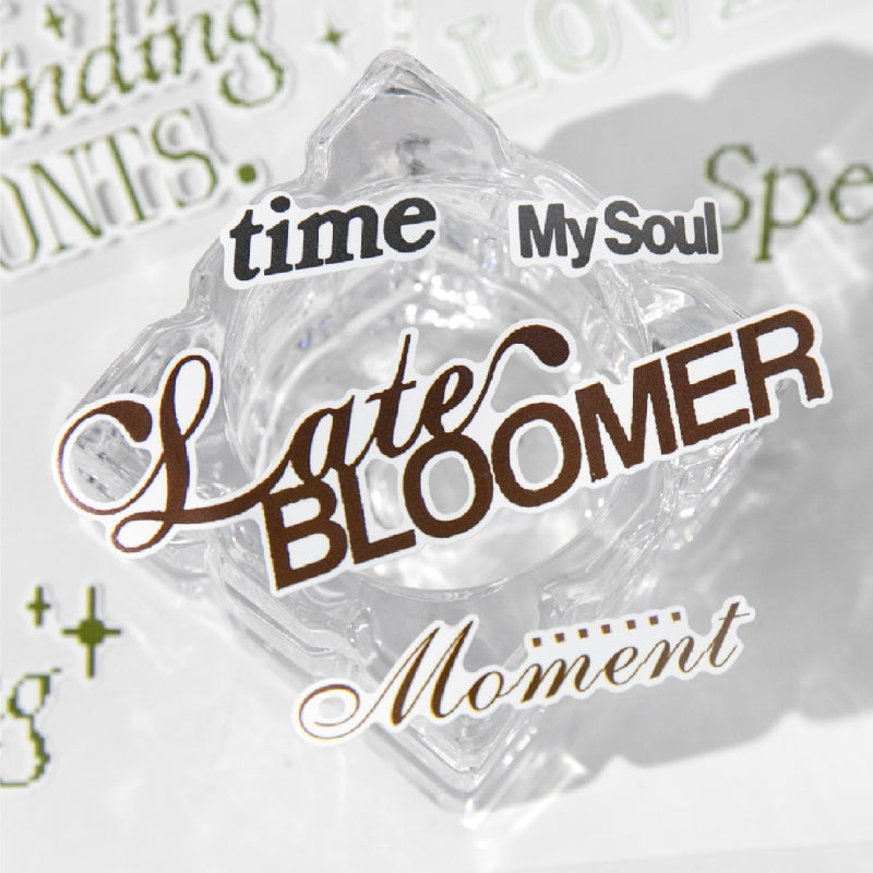 Slow writing series Die Cutting Synthetic Paper Tape for journaling, scrapbooking and collage