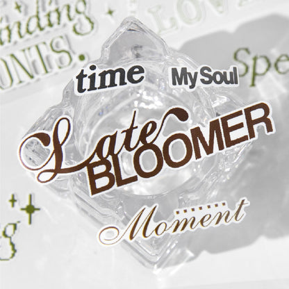 Slow writing series Die Cutting Synthetic Paper Tape for journaling, scrapbooking and collage