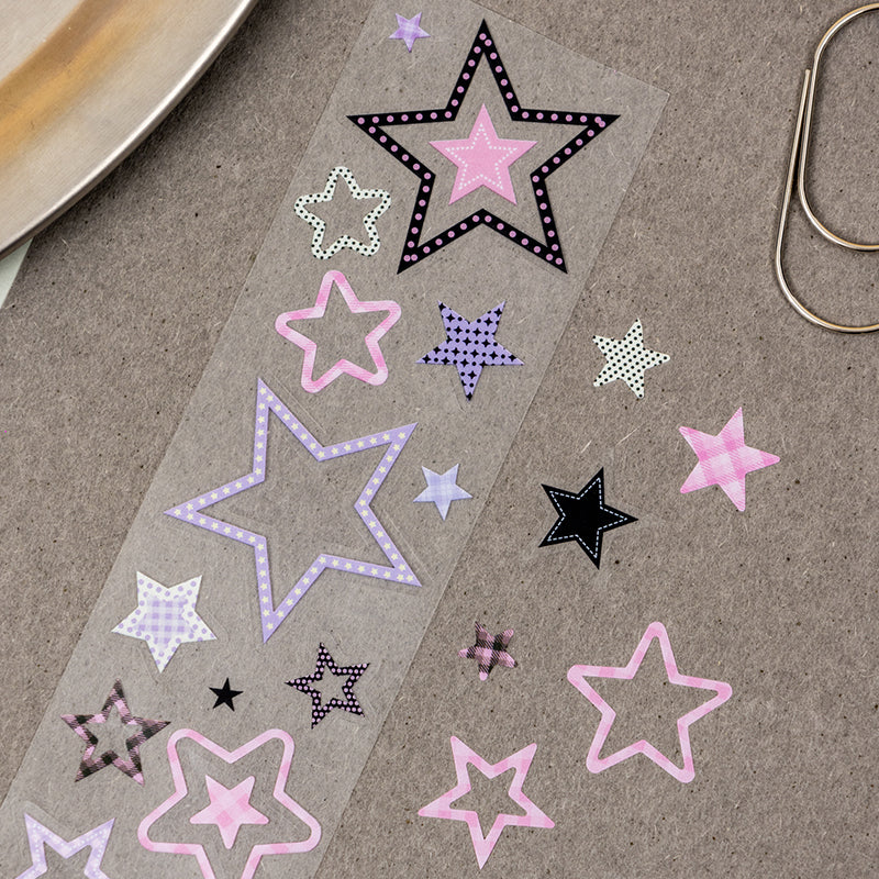 Circles And Dots Series Die Cutting PET Tape featuring dot designs for journaling, scrapbooking and collage