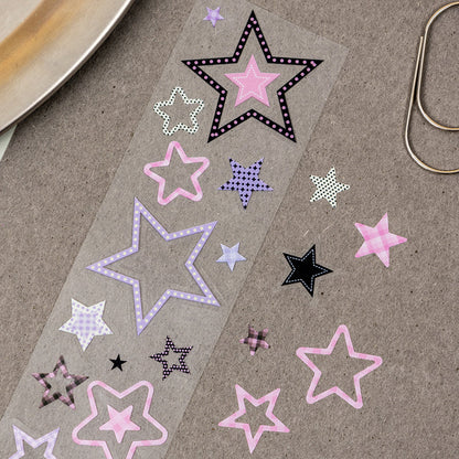 Circles And Dots Series Die Cutting PET Tape featuring dot designs for journaling, scrapbooking and collage