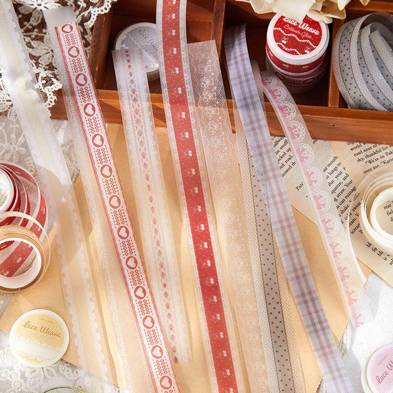 Soft Fleece Ribbon series PET Tape Set for journaling, scrapbooking and collage