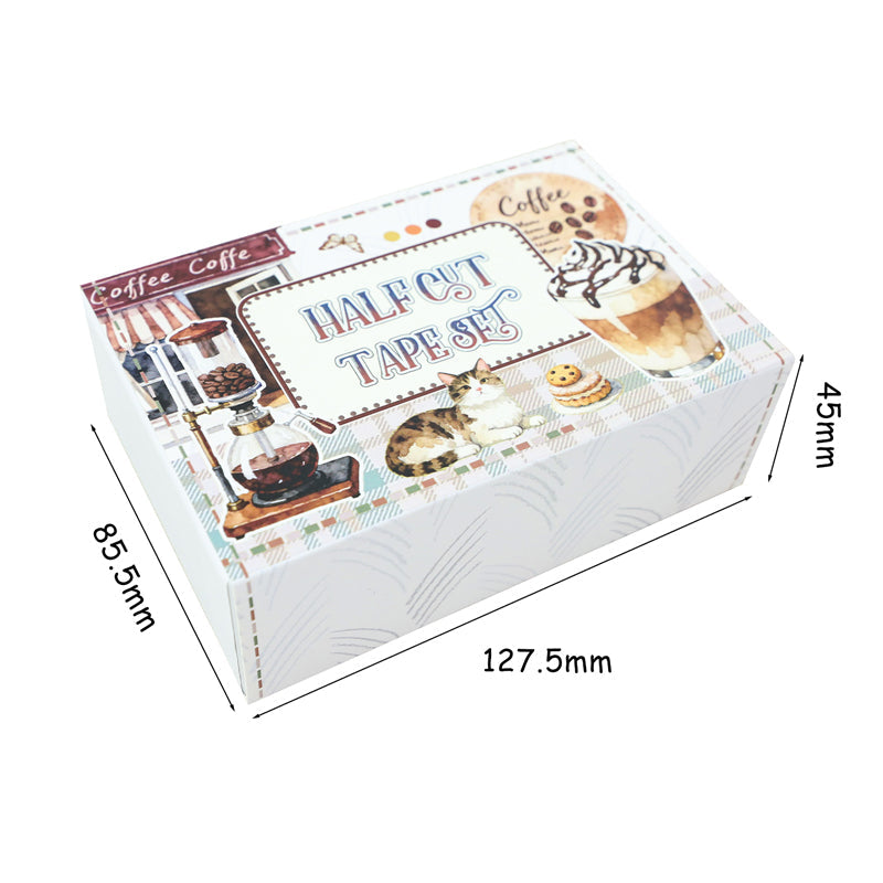 Coffee Time Tape Set for journaling, scrapbooking and collage