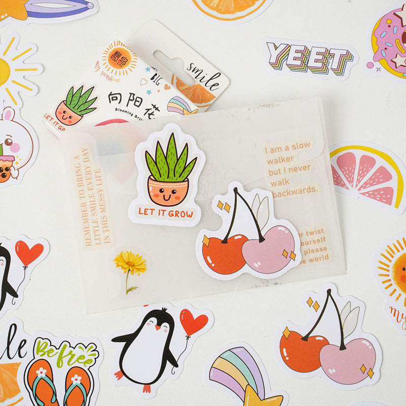 Blooming towards the sun Sticker