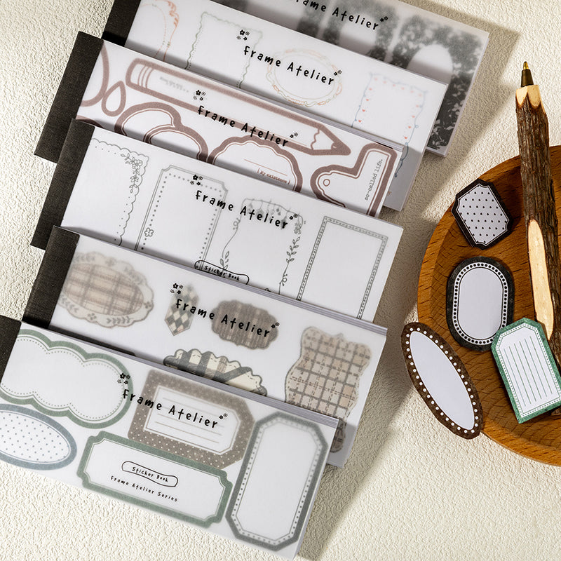 Border Studio Series Sticker Book featuring book designs for journaling, scrapbooking and collage