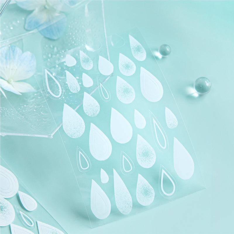 Rainy Season Series Die Cutting PET Tape featuring sea, and rain designs for journaling, scrapbooking and collage