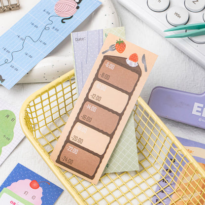 Daily Notes Series Sticker Book featuring book designs for journaling, scrapbooking and collage