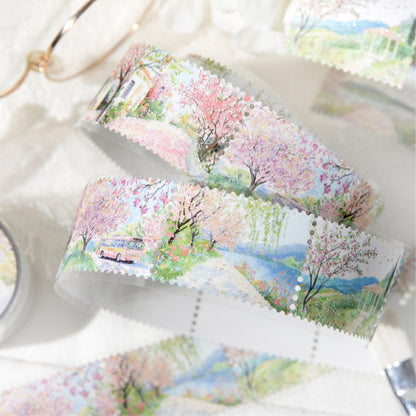Natural Stamp Series Flash Synthetic Paper Tape for journaling, scrapbooking and collage
