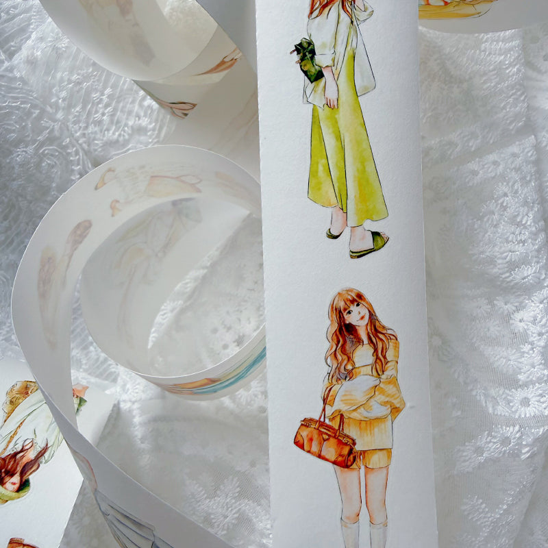 5cm*166cm Lemon Sea Salt Die Cutting Washi/PET/Fog PET Tape