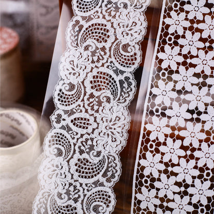 Lace Dreamland Series PET Tape featuring dream, and lace designs for journaling, scrapbooking and collage