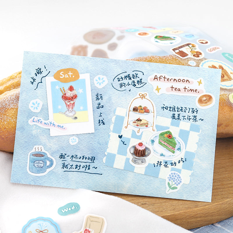 Healing Checklist Series Die Cutting Self-adhesive Tape featuring check designs for journaling, scrapbooking and collage