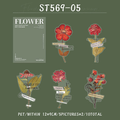 Flower at the corner Sticker