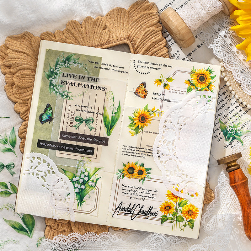 Yashi flower house Sticker