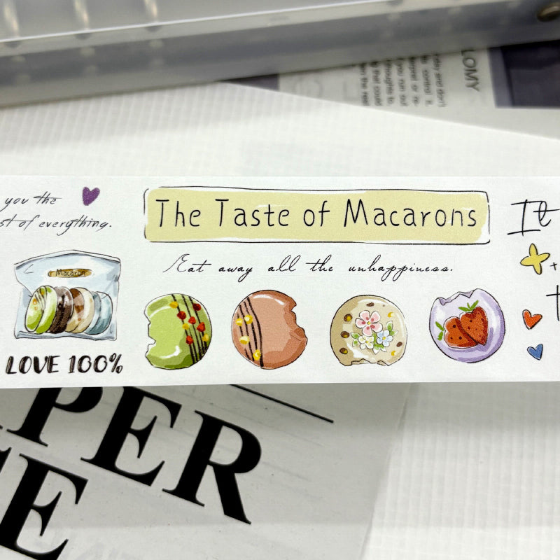 4.5cm*250cm Sweet Words Die Cutting Washi/PET/Fog PET Tape featuring sweet designs for journaling, scrapbooking and collage
