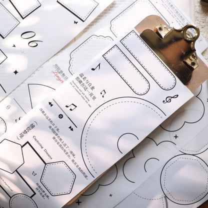 10.5cm*200cm Grid memory Die Cutting Washi/PET Tape for journaling, scrapbooking and collage