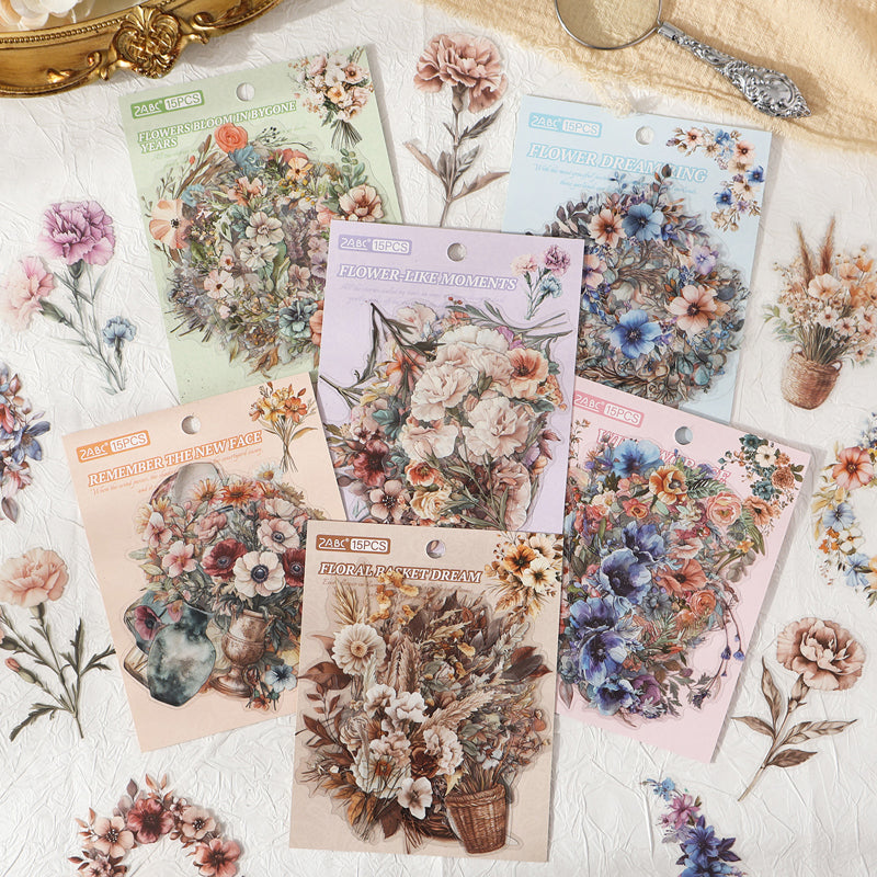 Retro Floral Sticker