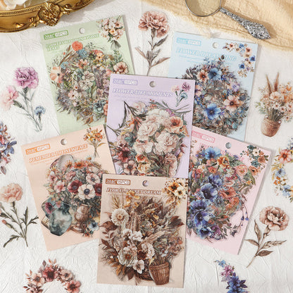 Retro Floral Sticker