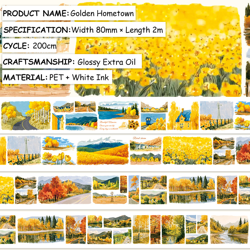Golden Hometown PET Tape