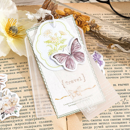 Flowers fall butterfly Sticker