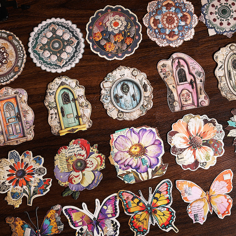 Old Time Atmospheres Series Sticker featuring old designs for journaling, scrapbooking and collage
