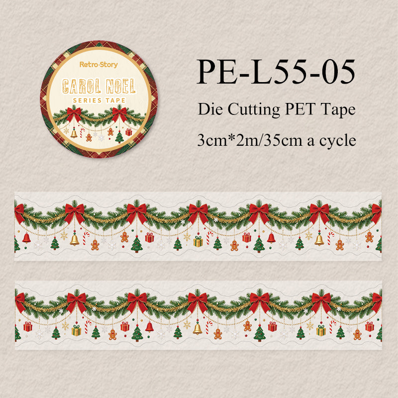 Christmas Celebration Series Die Cutting PET Tape