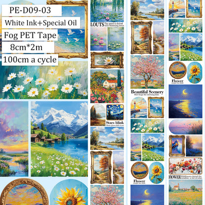 The eternity of instantaneity Fog PET Tape for journaling, scrapbooking and collage