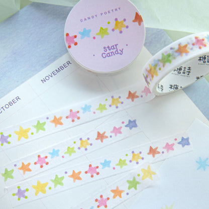 Colorful Candy Notes Series Washi Tape featuring color designs for journaling, scrapbooking and collage